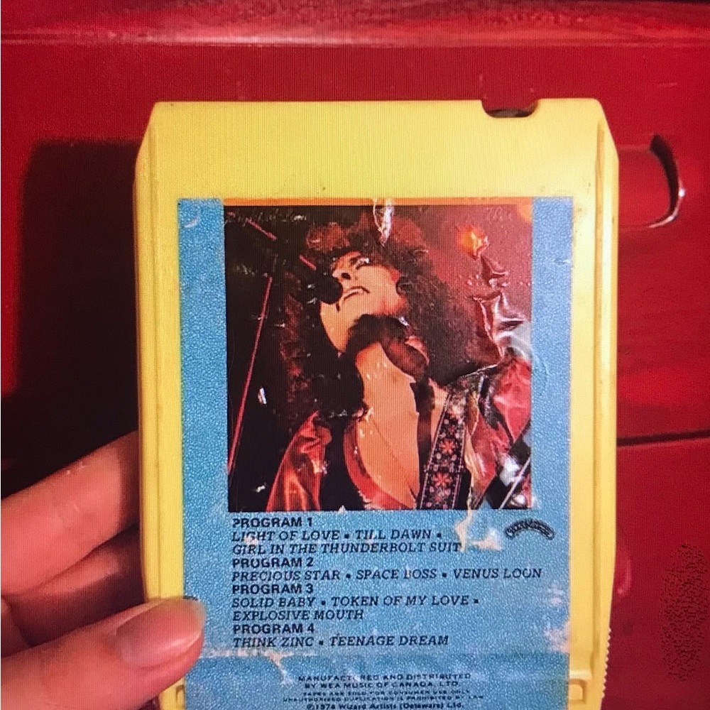 1974 Light of Love T Rex  Yellow 8-Track Tape with Singer Photo